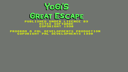 Yogi's Great Escape - Cheat